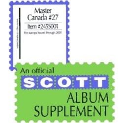 annual supplement for the scott master canada stamp album