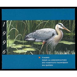 quebec wildlife habitat conservation stamp qw9 great blue heron by jean charles daumas 7 50 1996