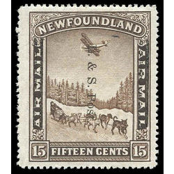 newfoundland stamp 211iii dog sled and airplane 15 1933