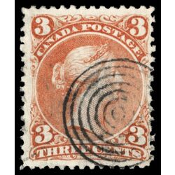 canada stamp 25viii queen victoria 3 1868 U F VF 004