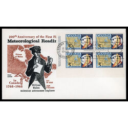 canada stamp 479 weather map and instruments 5 1968 FDC LR 017