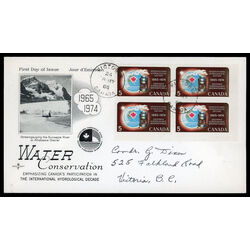 canada stamp 481 rain gauge 5 1968 FDC LR 018