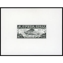 canada stamp cl air mail semi official cl42p yukon airways and explorations co ltd proof 25 1927