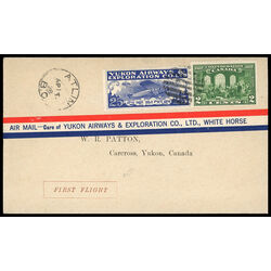 canada stamp cl air mail semi official cl42 yukon airways and explorations co ltd 25 1927 FFC 005