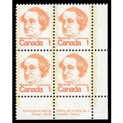 canada stamp 586 sir john a macdonald 1 1973 PB LR