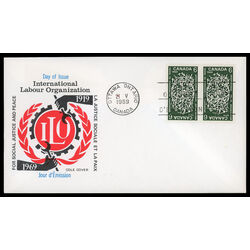 canada stamp 493i globe and tools 6 1969 FDC PC 005