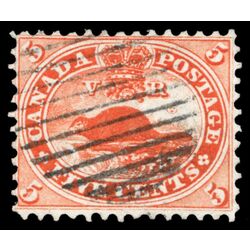 canada stamp 15 beaver 5 1859 U VF 096
