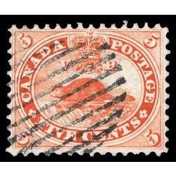 canada stamp 15 beaver 5 1859 U VF 097