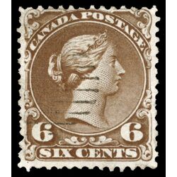 canada stamp 27c queen victoria 6 1868 U F 009