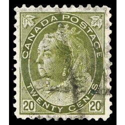 canada stamp 84 queen victoria 20 1900 U VF 046