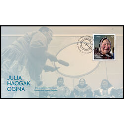 canada stamp 3498 fdc julia haogak ogina 2025