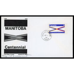 canada stamp 505p manitoba centennial 6 1970 FDC PC 004