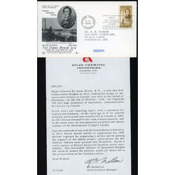 canada stamp 501 sir isaac brock and memorial column 6 1969 FDC PC 017