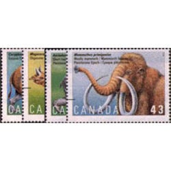 canada stamp 1529 32 prehistoric life in canada 4 1994