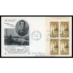 canada stamp 501 sir isaac brock and memorial column 6 1969 FDC UL 021