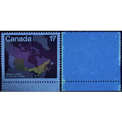 canada stamp 892t1 1905 map of canada 17 1981 M VF 001