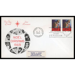 canada stamp 503 children praying 6 1969 FDC PC 013