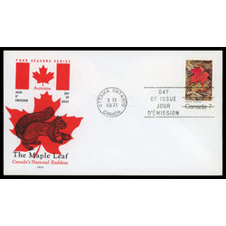 canada stamp 537 autumn 7 1971 FDC PC 006