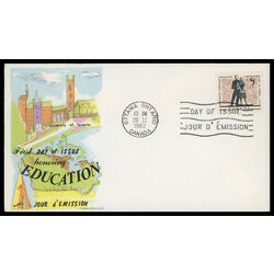 canada stamp 396 students 5 1962 FDC PC 024
