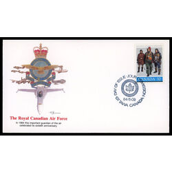 canada stamp 1043 pilots in flying dress 32 1984 FDC PC 004