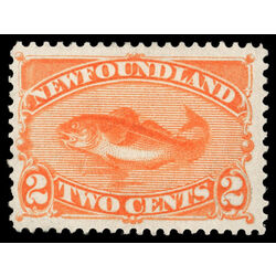 newfoundland stamp 48 codfish 2 1887 M VF 017
