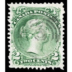 canada stamp 24 queen victoria 2 1868 U VF 054