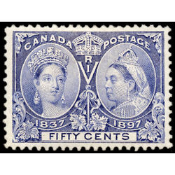 canada stamp 60 queen victoria diamond jubilee 50 1897 M XF 088