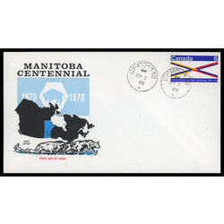 canada stamp 505 manitoba centennial 6 1970 FDC PC 015