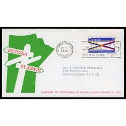 canada stamp 505 manitoba centennial 6 1970 FDC PC 018