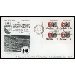 canada stamp 506 northwest territories centennial 6 1970 FDC LL 017