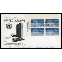 canada stamp 513 energy unification 10 1970 FDC UL 016