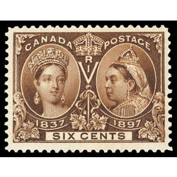 canada stamp 55 queen victoria diamond jubilee 6 1897 M VFNH 058