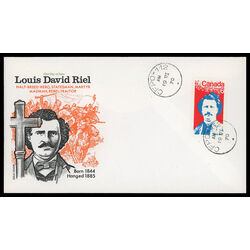 canada stamp 515 louis riel 6 1970 FDC PC 019