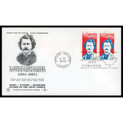 canada stamp 515 louis riel 6 1970 FDC PC 022