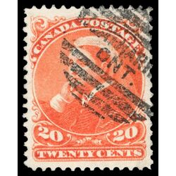 canada stamp 46 queen victoria 20 1893 U VF 070