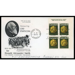 canada stamp 531 sir donald alexander smith 6 1970 FDC UR 021