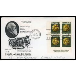 canada stamp 531 sir donald alexander smith 6 1970 FDC LL 022