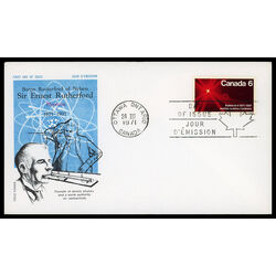 canada stamp 534 atom splitting 6 1971 FDC PC 014