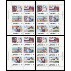canada stamp 639a letter carrier service 1974 PB SET