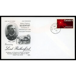 canada stamp 534 atom splitting 6 1971 FDC PC 018