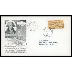 canada stamp 540 samuel hearne 6 1971 FDC PC 014