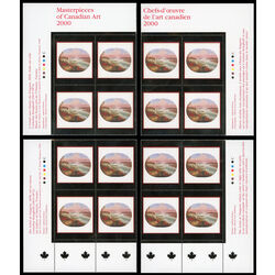 canada stamp 1863 the artist at niagara 95 2000 PB SET