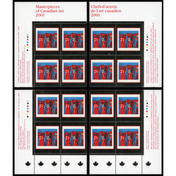 canada stamp 1916 the space between columns no 21 italian 1 05 2001 PB SET