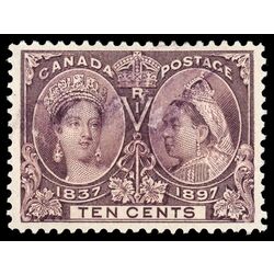 canada stamp 57 queen victoria diamond jubilee 10 1897 U VF 090