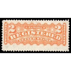 canada stamp f registration f1 registered stamp 2 1875 M F VF 041