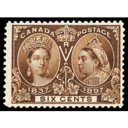canada stamp 55 queen victoria diamond jubilee 6 1897 M F VF 060
