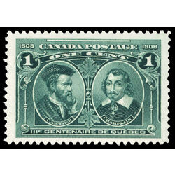 canada stamp 97 cartier champlain 1 1908 M VFNH 025