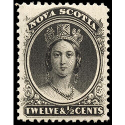 nova scotia stamp 13 queen victoria 12 1860 M XFNH 003