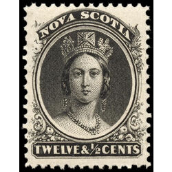 nova scotia stamp 13 queen victoria 12 1860 M VFNH 004