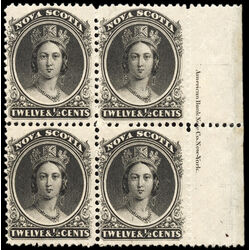 nova scotia stamp 13 queen victoria 12 1860 PB UR 005